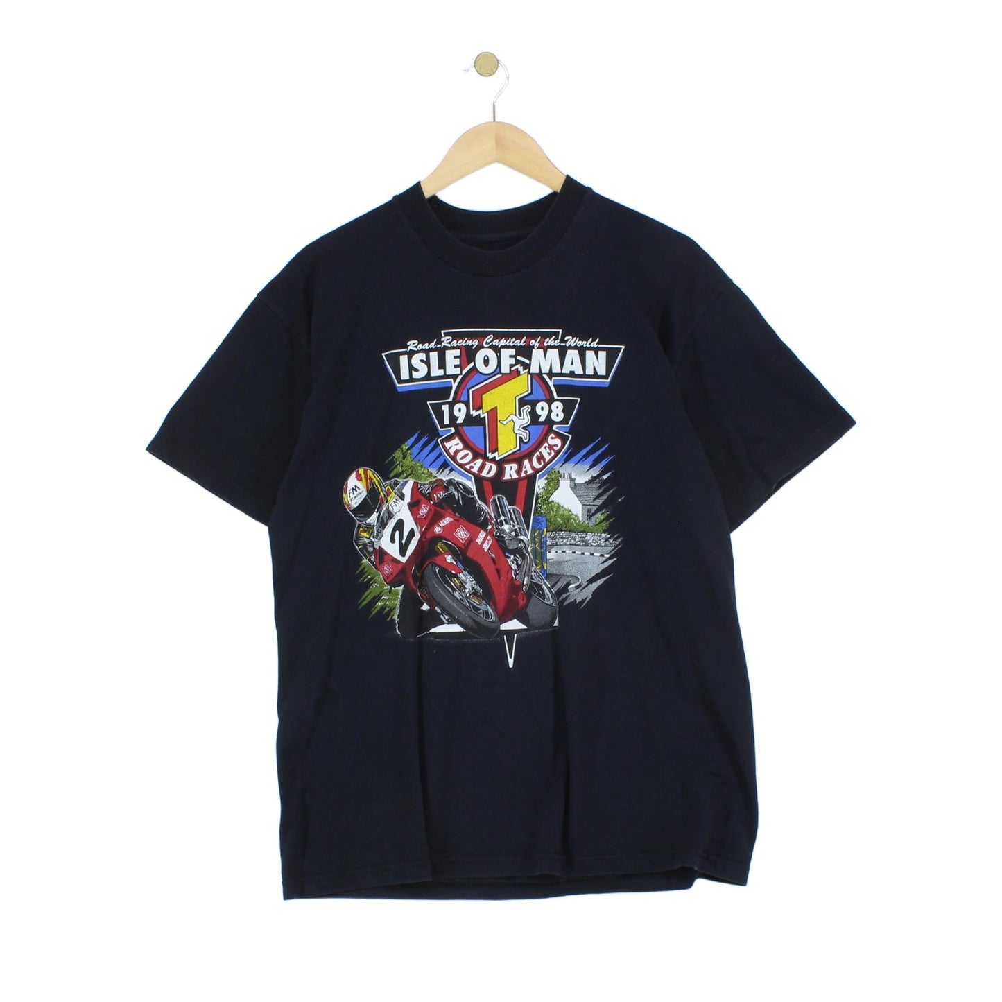 Mens Isle Of Man T-Shirt Graphic Racing