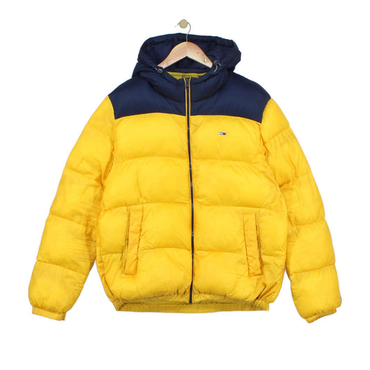 Mens Puffer Jacket Hooded Full Zip