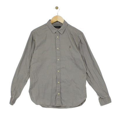 Mens Shirt Button Up Long Sleeve Cotton