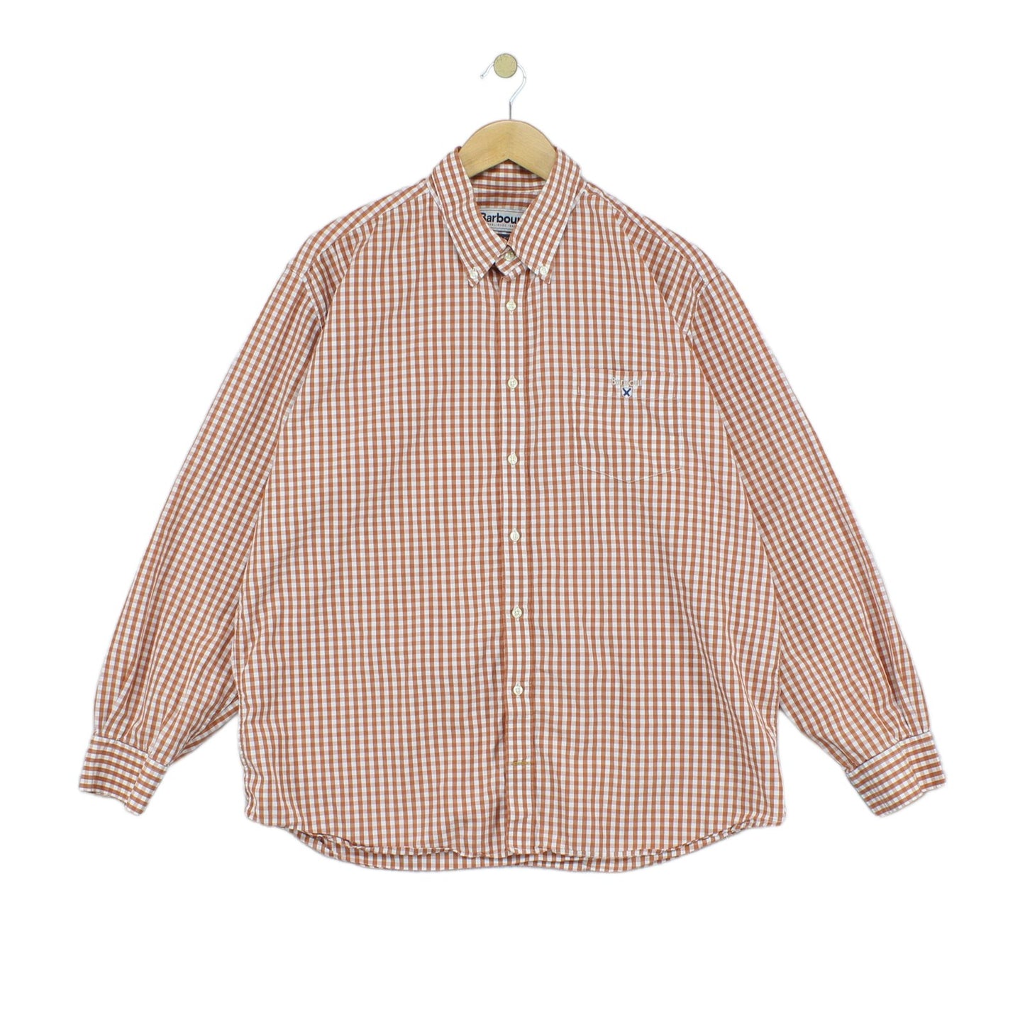Mens Check Shirt Long Sleeve Button Up