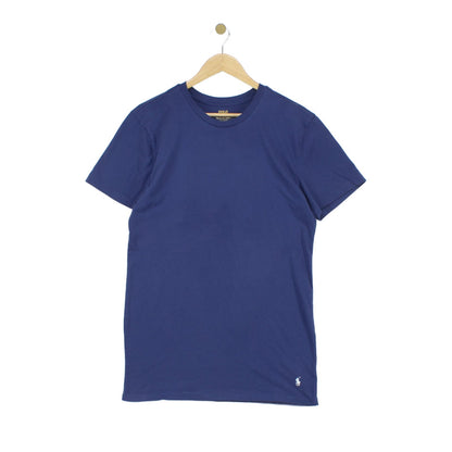 Mens Long T-Shirt Crew Neck Logo Skinny Fit