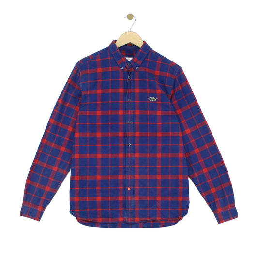Mens Plaid Shirt Long Sleeve Button Up
