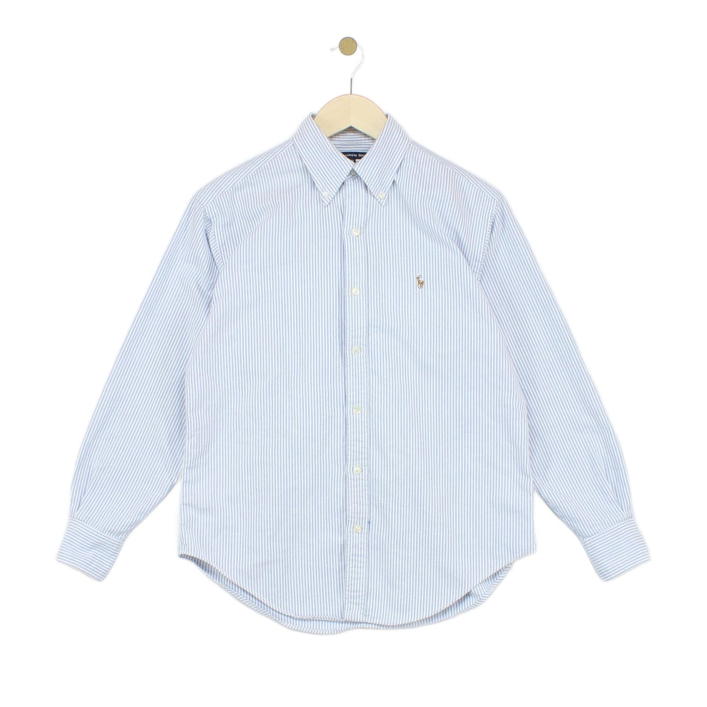 Womens Striped Shirt Button Up Collared