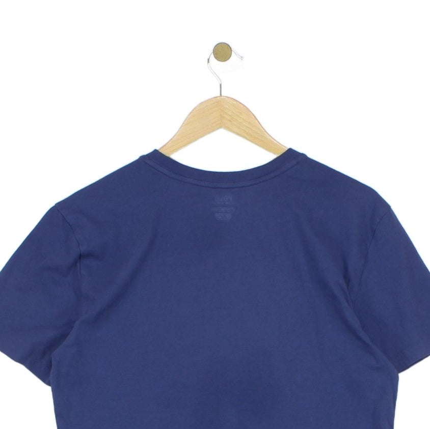 Mens Long T-Shirt Crew Neck Logo Skinny Fit