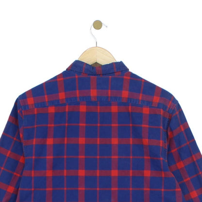 Mens Plaid Shirt Long Sleeve Button Up