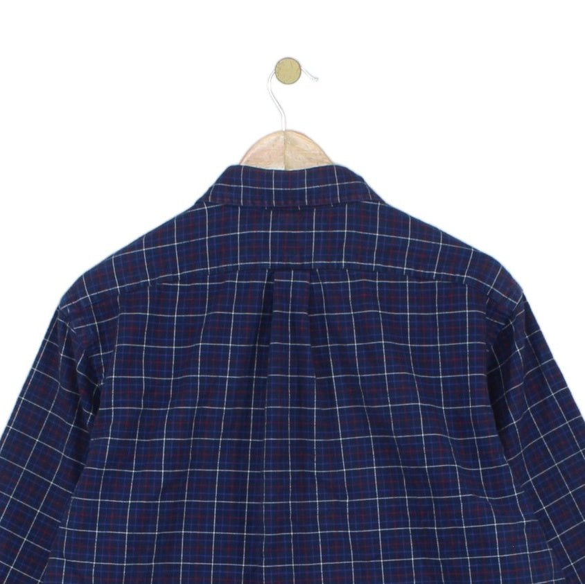 Mens Plaid Shirt Long Sleeve Button Down
