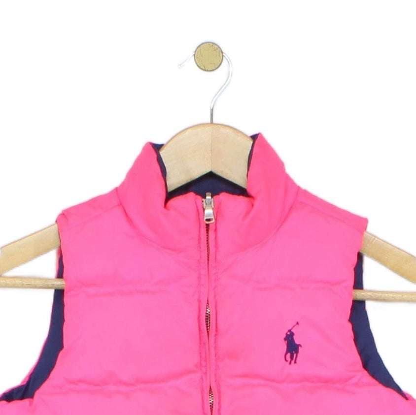 Girls Down Bodywarmer Reversible Sleeveless Outerwear