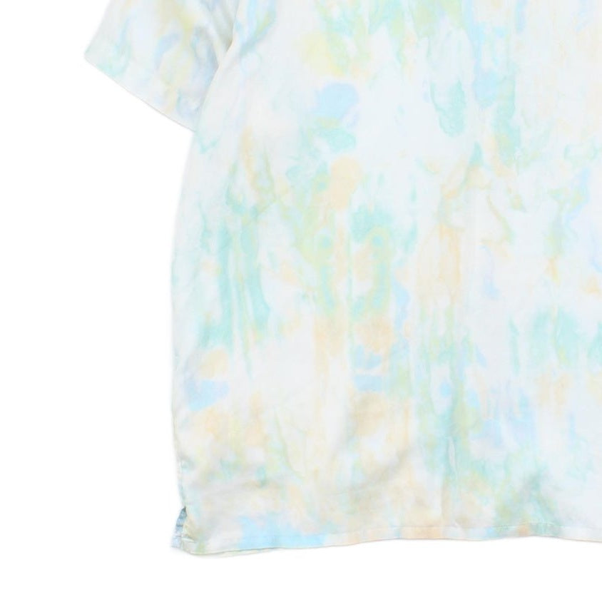 Mens Tie Dye Shirt Relaxed Short Sleeve