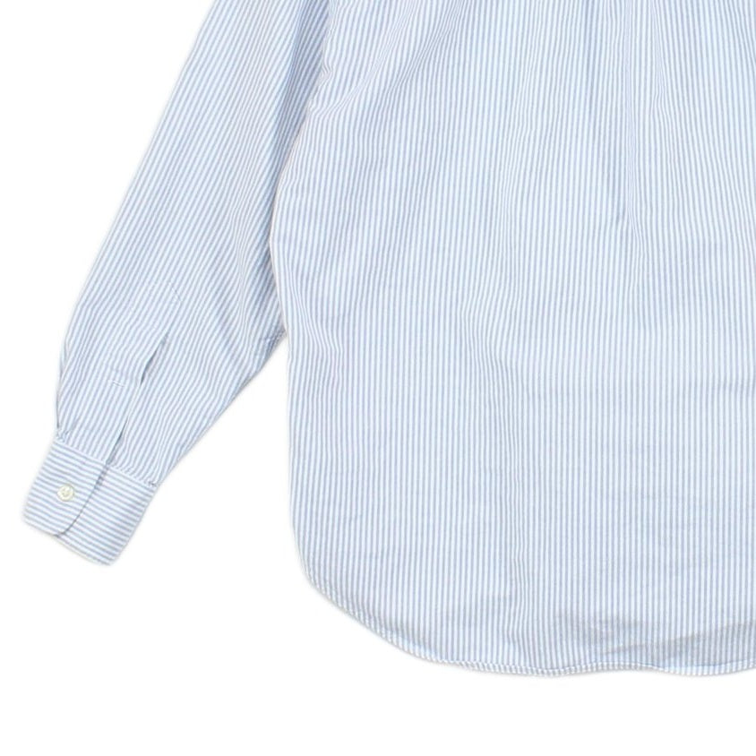 Womens Striped Shirt Button Up Collared
