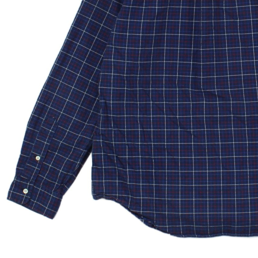Mens Plaid Shirt Long Sleeve Button Down