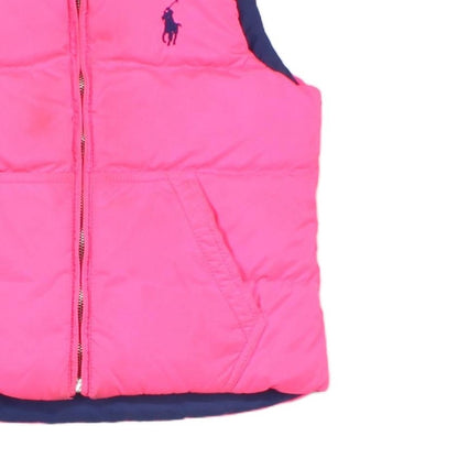 Girls Down Bodywarmer Reversible Sleeveless Outerwear