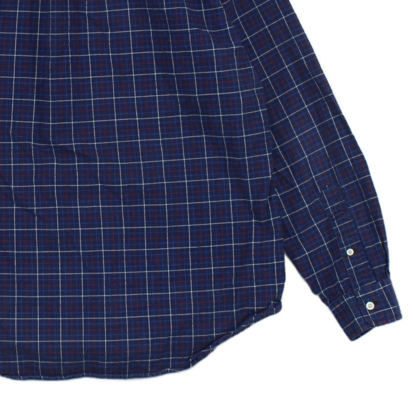 Mens Plaid Shirt Long Sleeve Button Down
