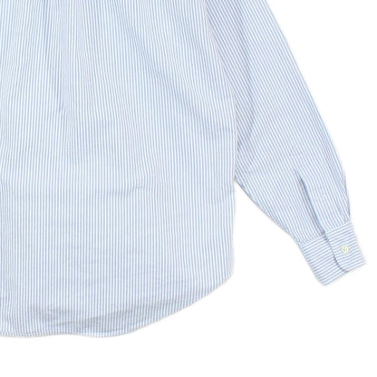 Womens Striped Shirt Button Up Collared