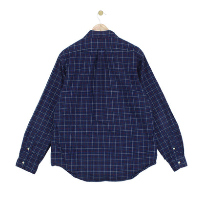Mens Plaid Shirt Long Sleeve Button Down
