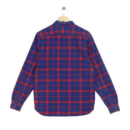 Mens Plaid Shirt Long Sleeve Button Up
