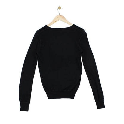 Womens V-Neck Jumper Wool Cashmere Angora