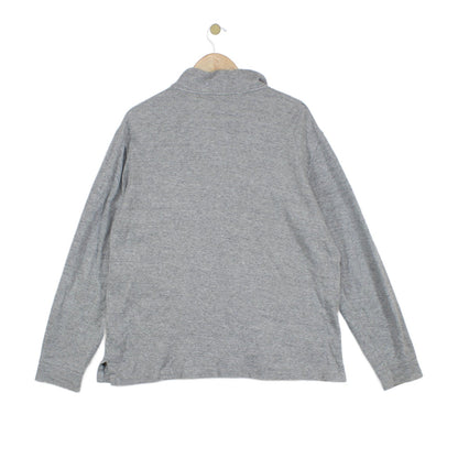 Mens 1/4 Zip Jumper Estate Rib Long Sleeve Cotton