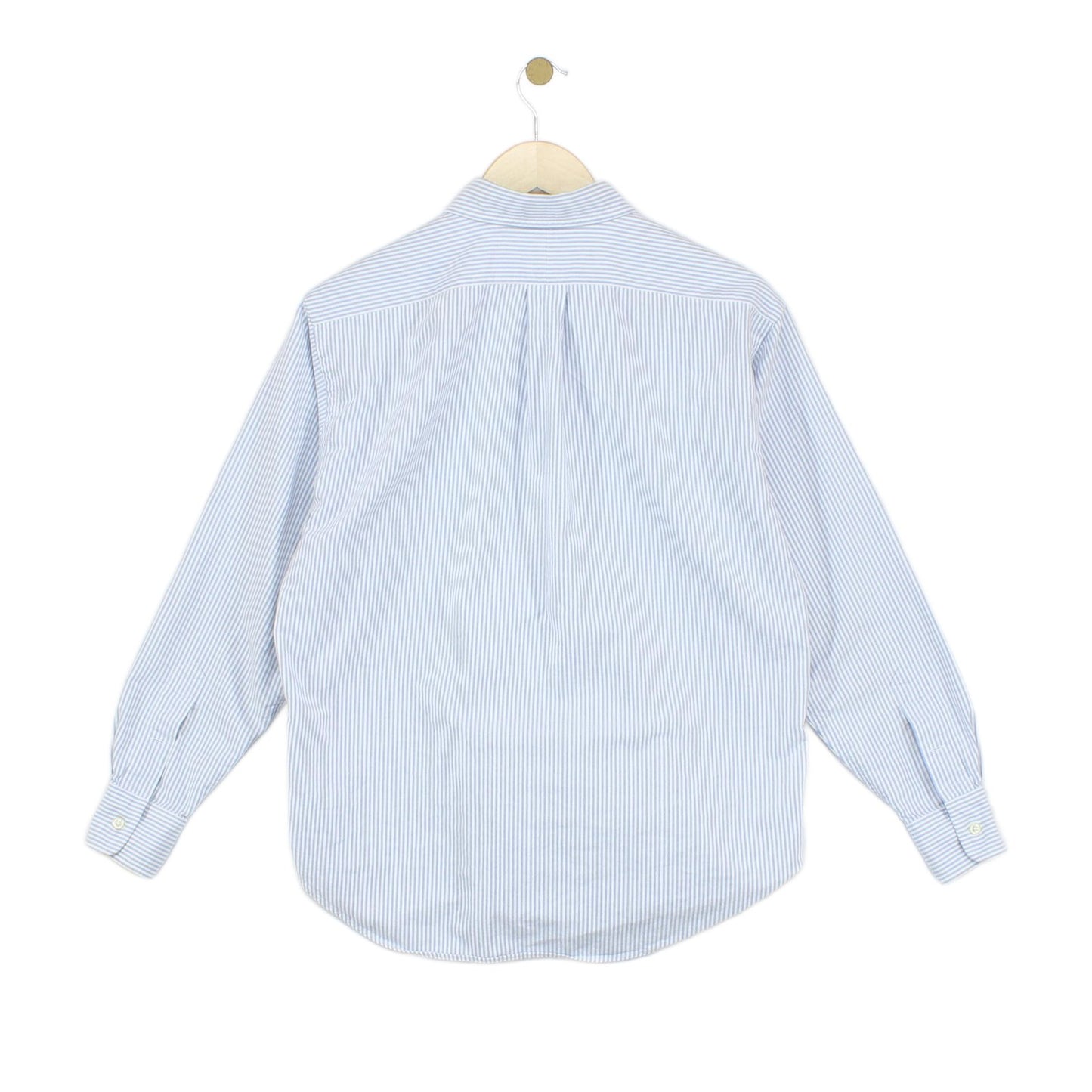 Womens Striped Shirt Button Up Collared