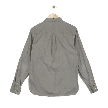 Mens Shirt Button Up Long Sleeve Cotton