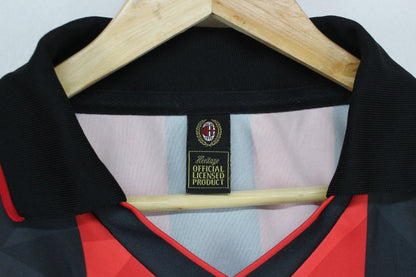 Mens Ac Milan 90S Football Shirt Home Jersey Remake