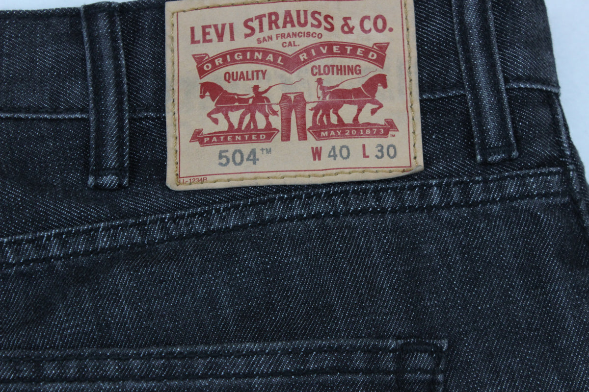 Mens 504 Jeans Regular Fit Zip Fly Denim