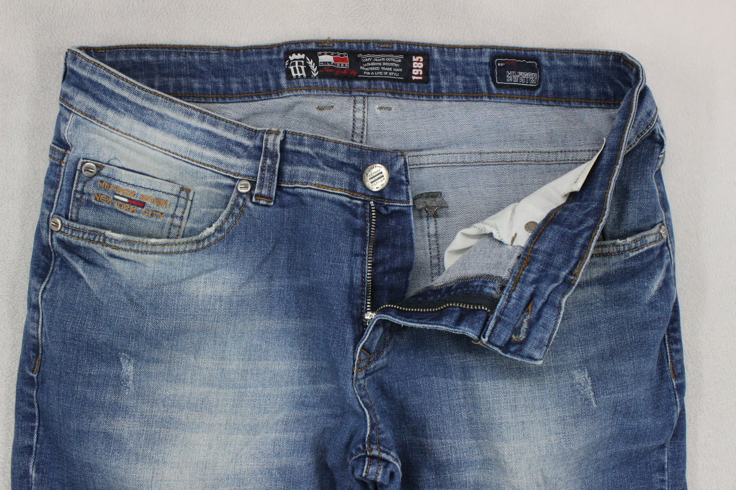 Mens Jeans Slim Fit Stretch Denim