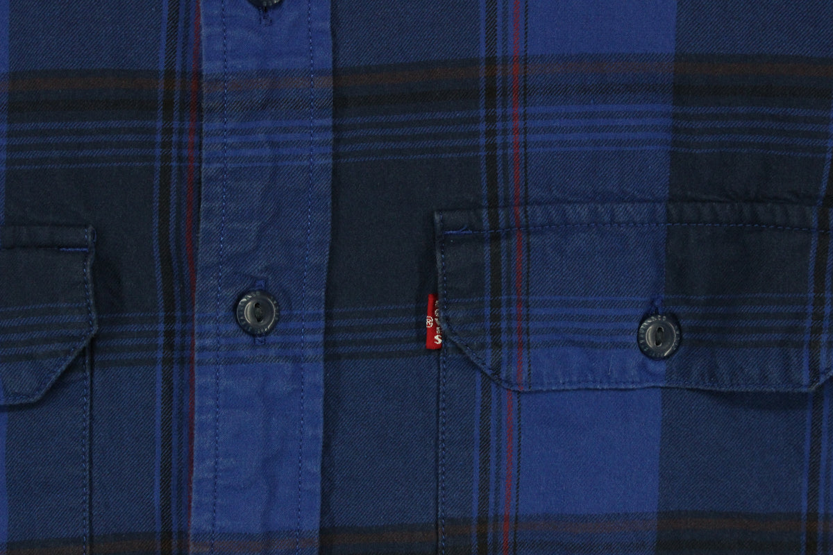 Mens Plaid Shirt Button Up Relaxed