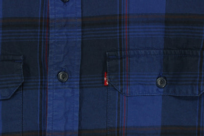 Mens Plaid Shirt Button Up Relaxed