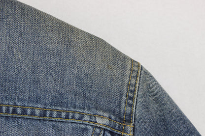 Mens Denim Jacket Sherpa Slim