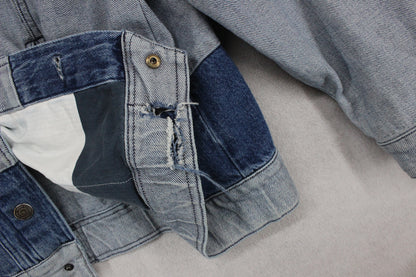 Mens Denim Jacket Patchwork