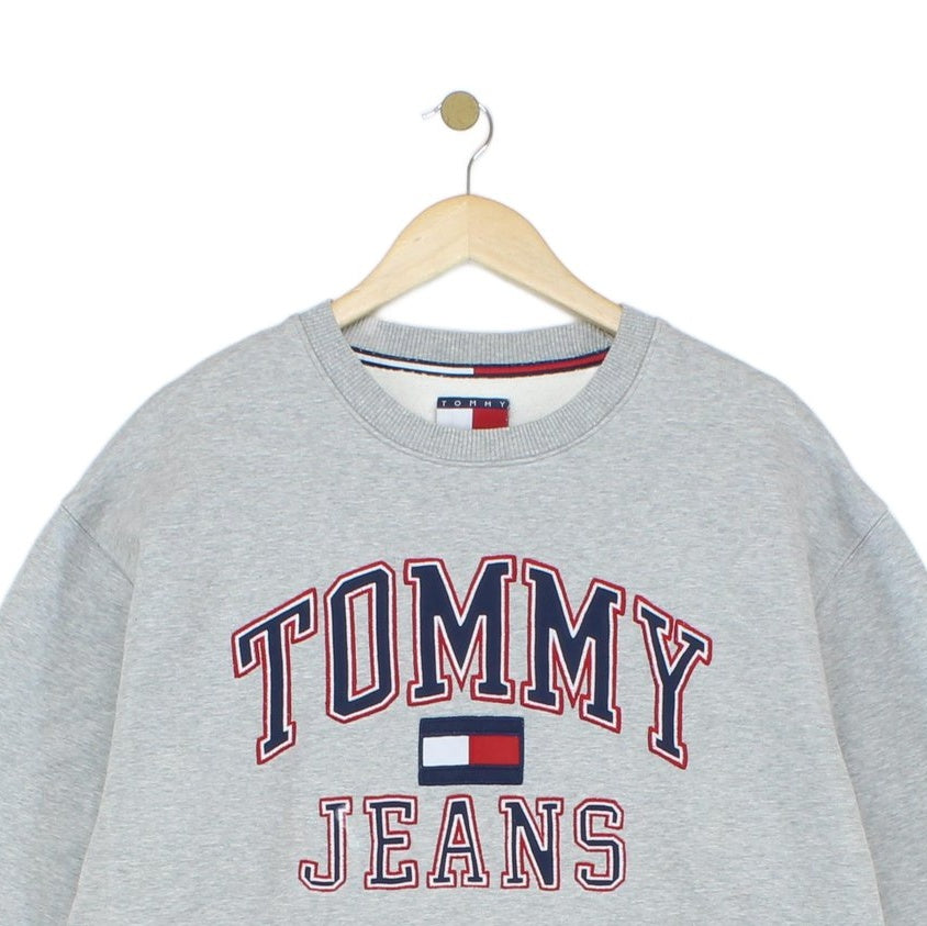 Mens Sweatshirt Embroidered Crew Neck Logo