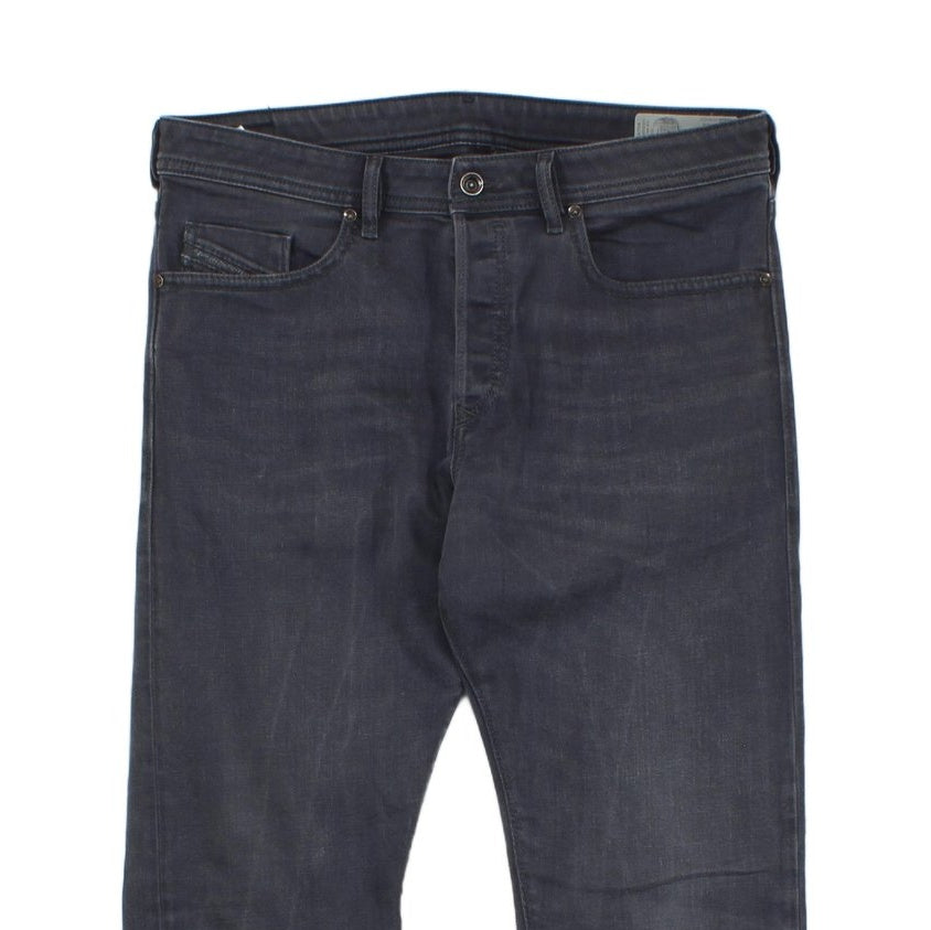 Mens Buster Jeans Regular Slim Tapered Denim