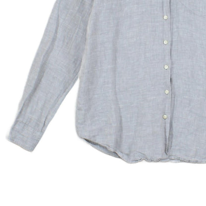 Womens Linen Shirt Casual Button Up Long Sleeve