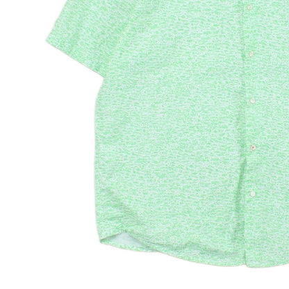 Mens Patterned Shirt Regular Fit Short Sleeve