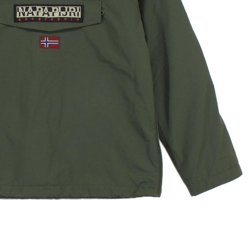 Boys Rainforest Jacket Anorak Hooded 1/4 Zip