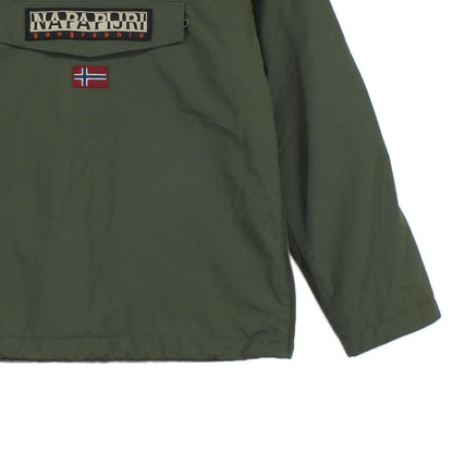 Boys Rainforest Jacket Anorak Hooded 1/4 Zip