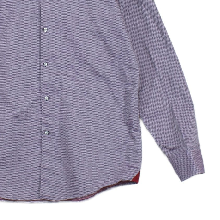 Mens Shirt Slim Fit Long Sleeve Button Up