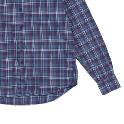 Mens Plaid Shirt Long Sleeve Button Up Check