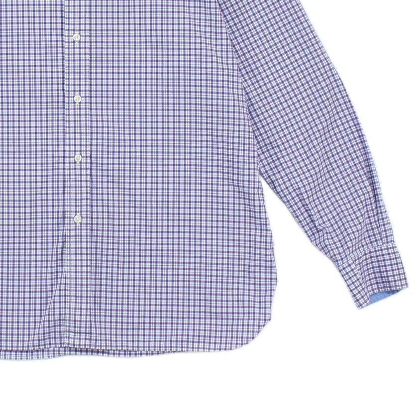 Mens Plaid Shirt Stretch Long Sleeve