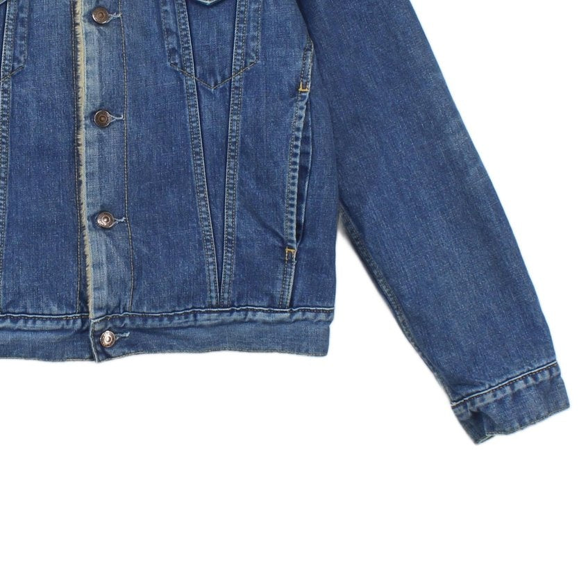 Mens Denim Jacket Sherpa Slim