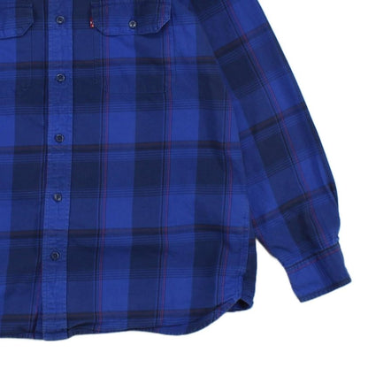 Mens Plaid Shirt Button Up Relaxed