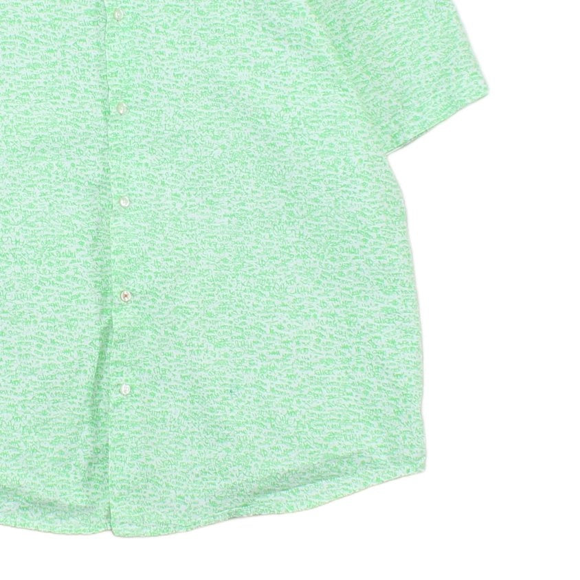 Mens Patterned Shirt Regular Fit Short Sleeve