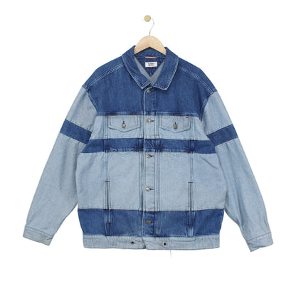 Mens Denim Jacket Patchwork