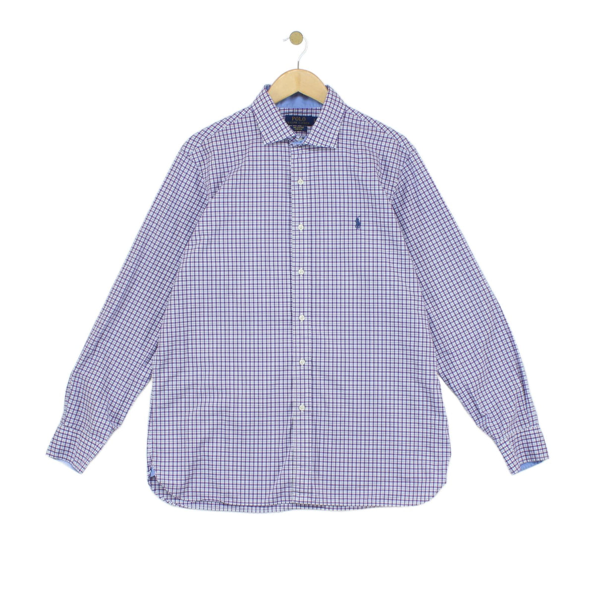 Mens Plaid Shirt Stretch Long Sleeve