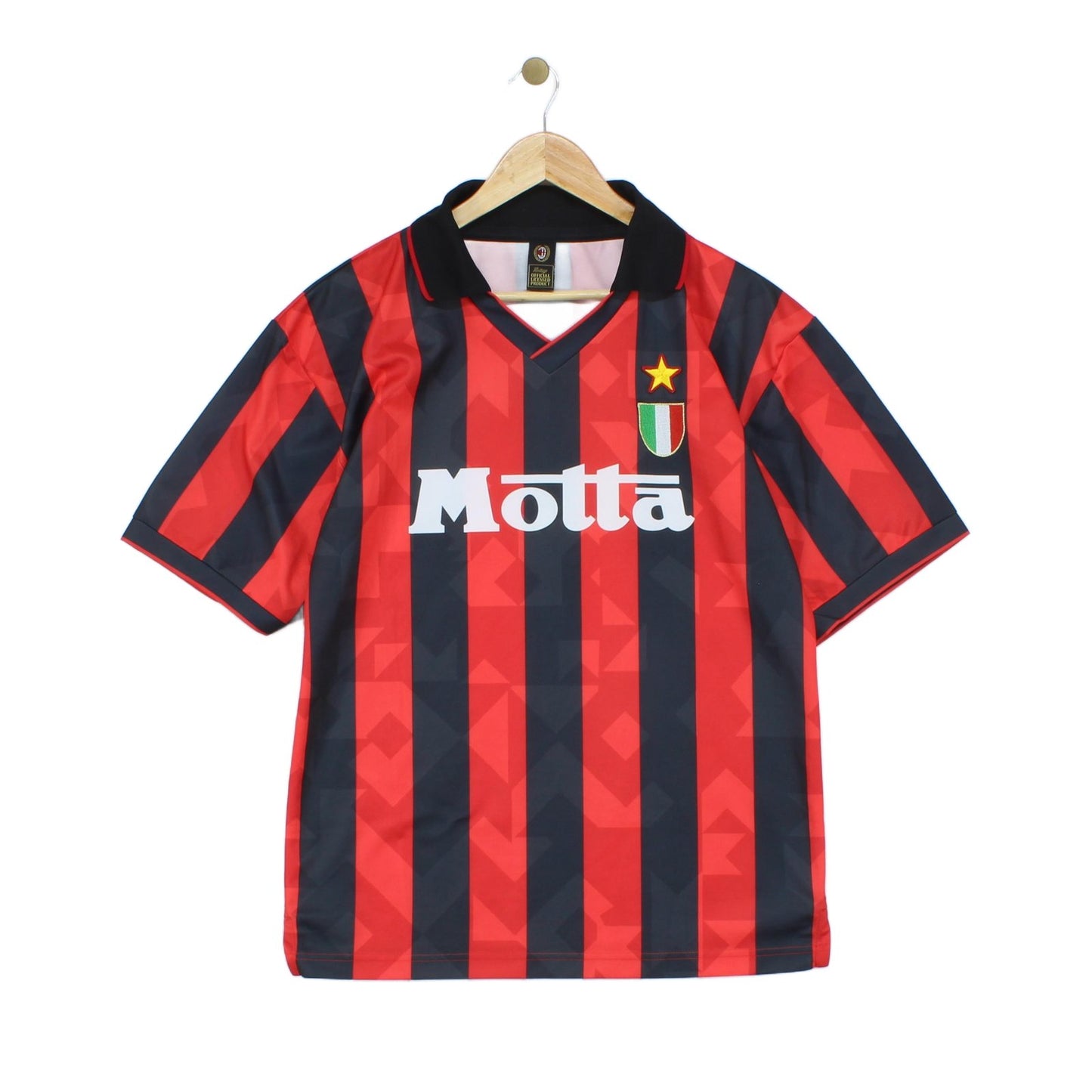 Mens Ac Milan 90S Football Shirt Home Jersey Remake