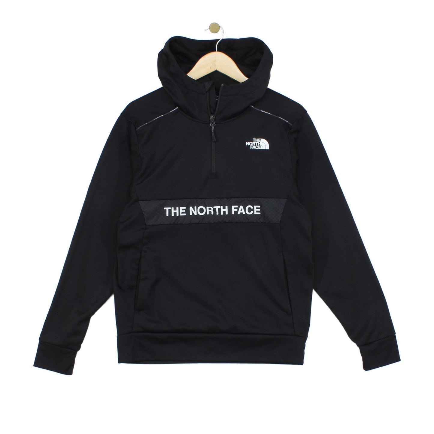 Mens 1/4 Zip Fleece Hoodie Outdoor Activewear