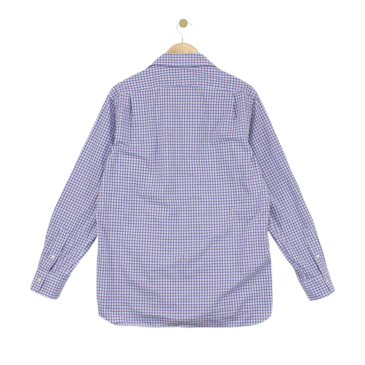 Mens Plaid Shirt Stretch Long Sleeve