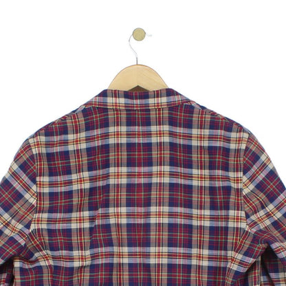 Mens Plaid Blazer Lightweight Cotton