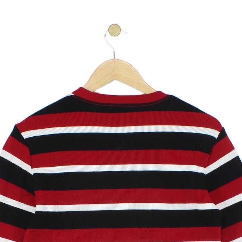 Womens Jumper Striped Long Sleeve Crew Neck