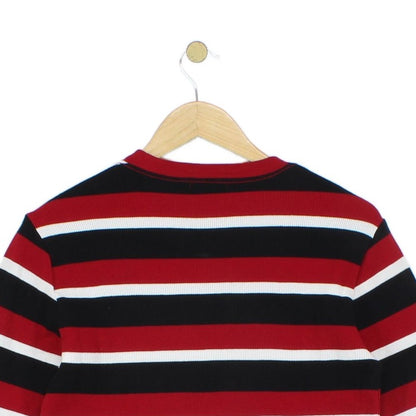 Womens Jumper Striped Long Sleeve Crew Neck